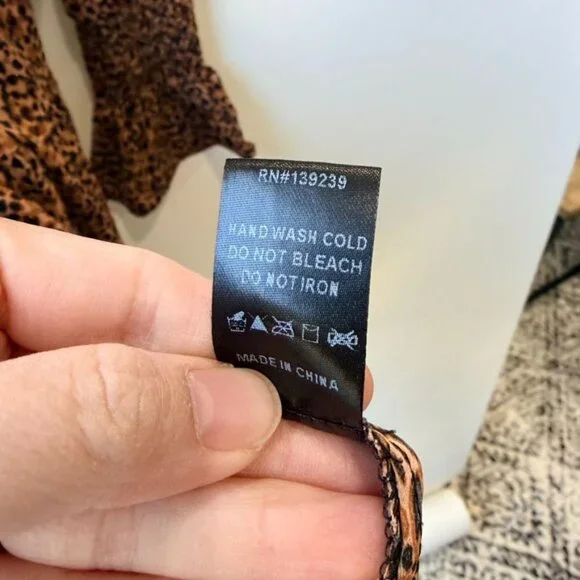 Pomander Place Leopard Kenzo Dress Leopard Print Size S - Picture 10 of 10